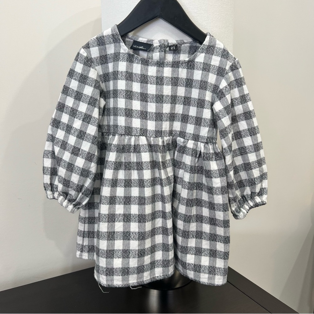Vonbon Gingham toddler dress